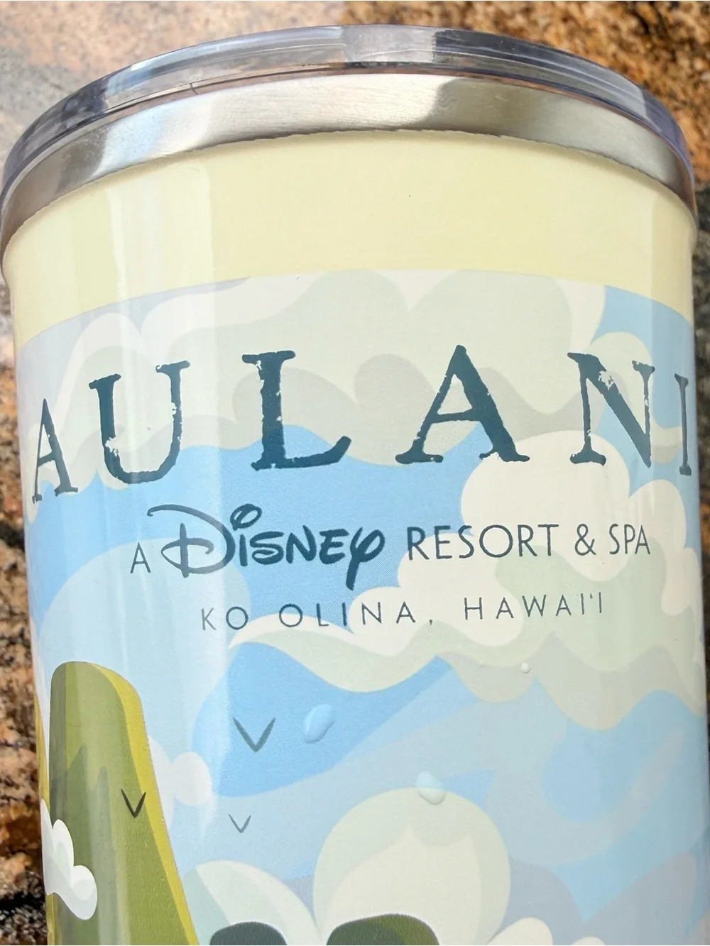 Disney Aulani Refillable Moana Cup Tumbler Ko Olina Resort Hawaii With Lid
